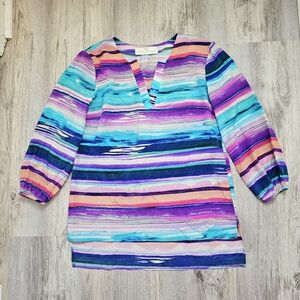 Amanda Uprichard Silk Watercolor Top S